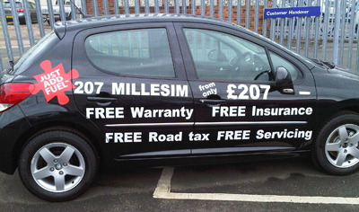 Vinyl vehicle wraps